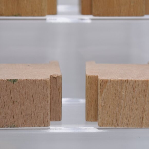 Lot of 4 Wooden 2.5" Risers Tunnel Bridge Supports Compatible Thomas/Brio/Ikea - Picture 8 of 10